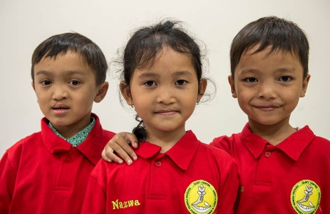 cleft-affected children smiling